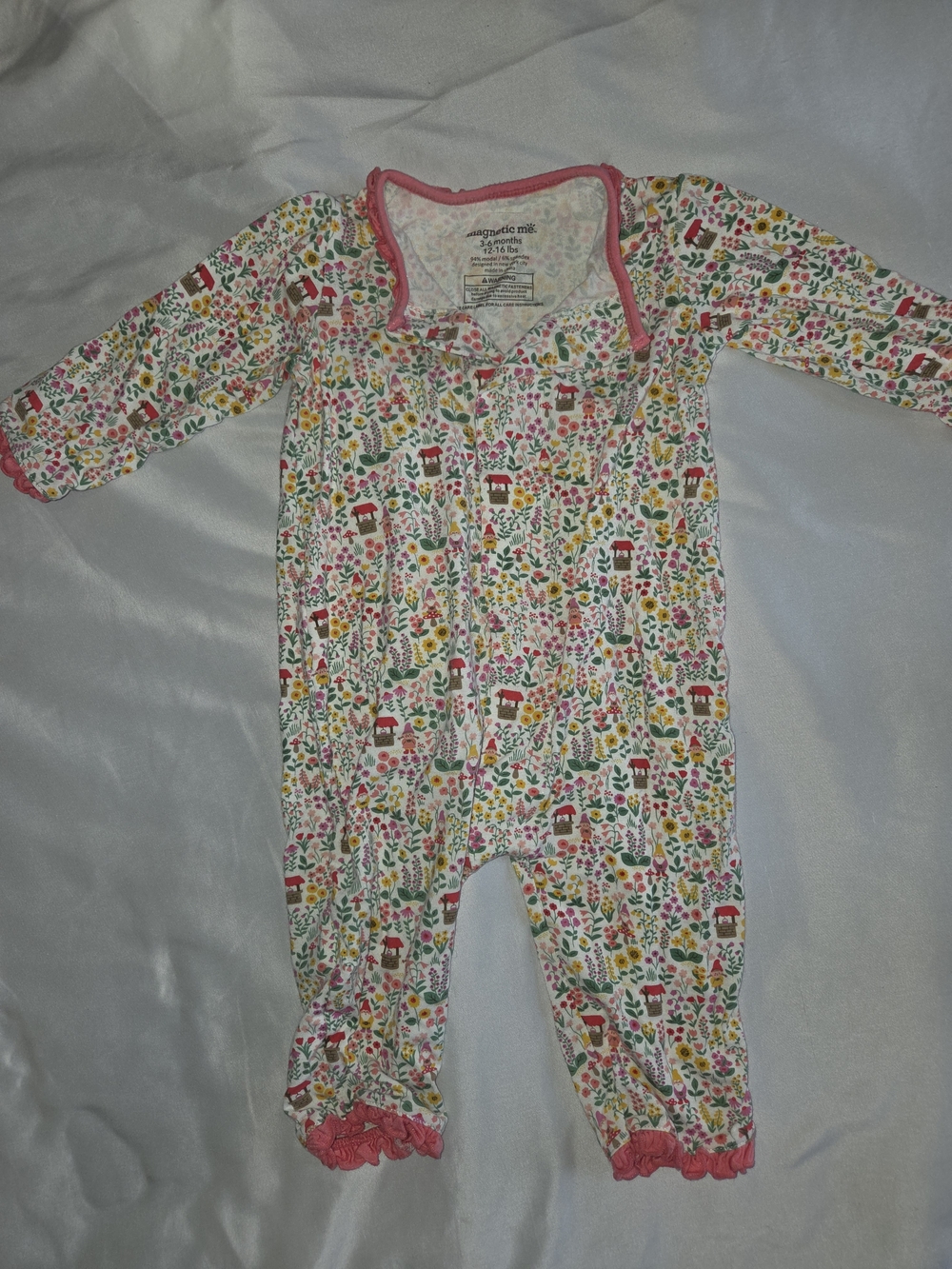 Magnetic Me Floral Cottage Gnome Print Pajama